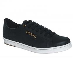 2122-0001 - SAPATENIS MASCULINO PRETO EUDORA - Código 2122-0001