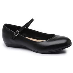 1870-0001 - SAPATILHA COM TIRA PRETO - Código 1870-0001